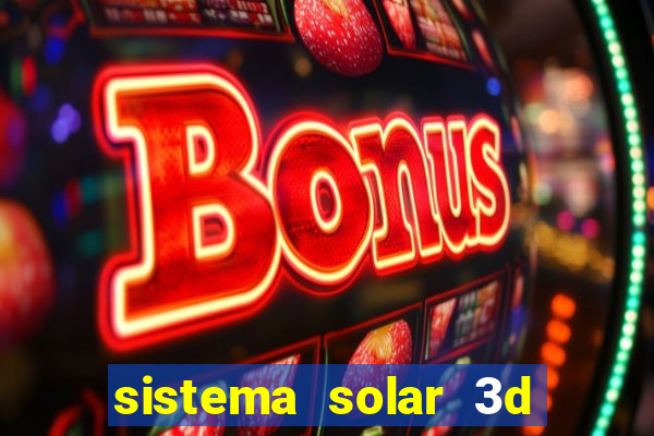 sistema solar 3d em movimento